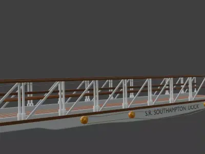 Passenger ramp 1912 Southampton 3D modell 3D model