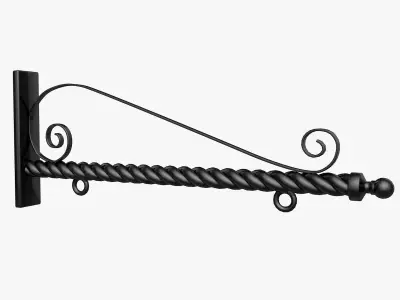 Hanging Metal Sign  3D model