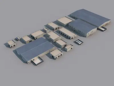 Factory building 3D model by huangxingcheng
