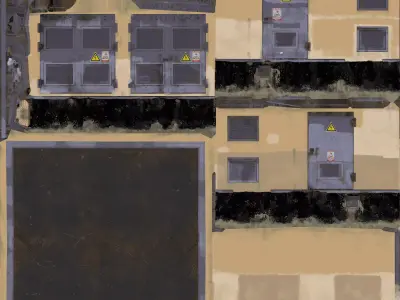 Transformer booth  Low-poly 3D model