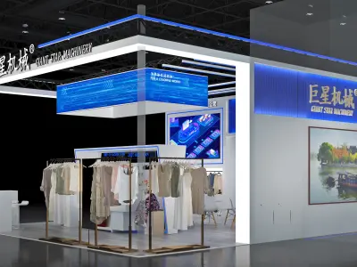 Booth Exhibition Stand Stall 8x9m Height 440cm 3 Open 3D model 3D model