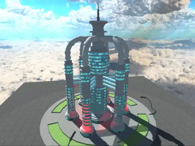 Sci-Fi Building 10 3D model