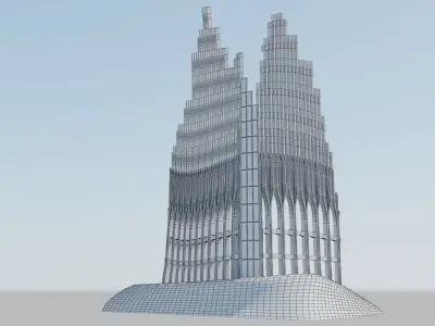 World trade center fragment 3D print model