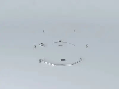 DAC DAC fotbalpájája Football field Free 3D model