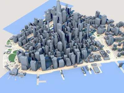 New York City in New York State USA 3D model