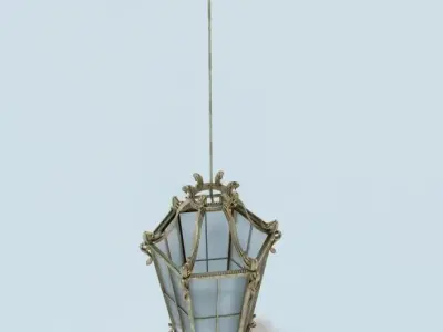 Antique Hanging Lantern 3D model