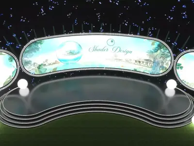 Emerald Galaxy Event Stage 3D model