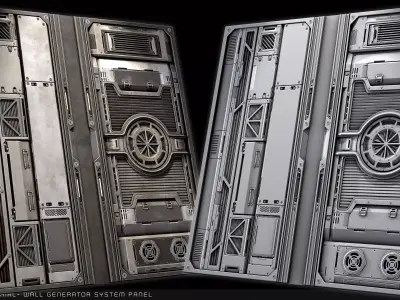 PBR Material -Wall Generator System Texture