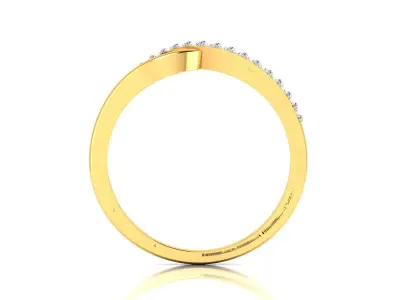 Solitaire Engagement Women Ring 3D print model order