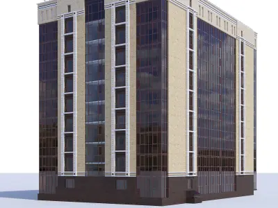 Residential building 3D model 12
