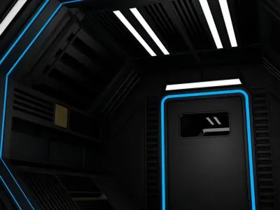 Sci Fi Corridor 3D model