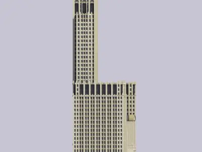 Civic Opera Building 3D print model