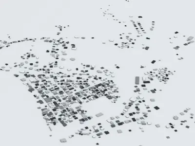 Grenada Streets and Buildings 3D model