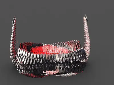 Scull Spine cathedral spine 2 3D model