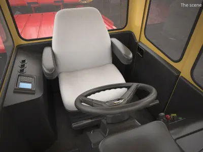  Hay Bale Wagon Agricultural Vehicle Rigged 