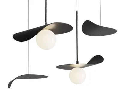 FLOW Pendant lamp By KDLN Low-poly 3D model