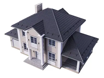 Villa 04 Classic Contenporary 3D model