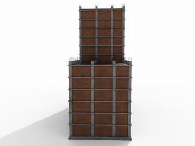 Construction Building Low-poly 3D model