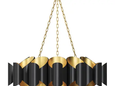 Hudson Valley Banks Chandelier 3D model