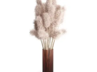 Pampas grass decor 3D model