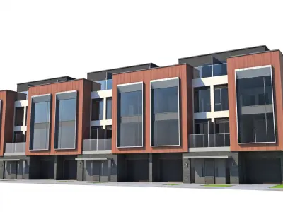 Modern Townhouse 3D model