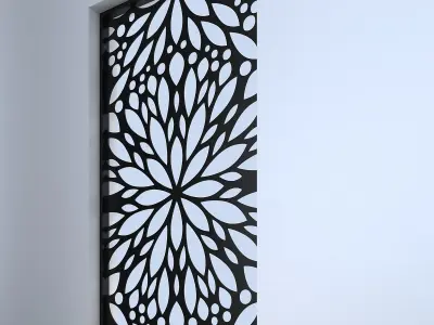 3d screen window Low-poly 3D model