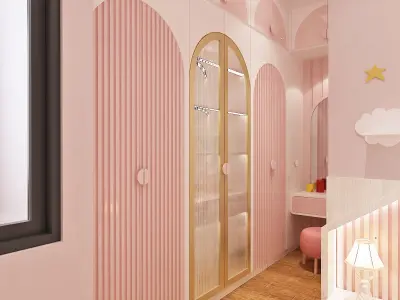 KIDS BEDROOM Low-poly 3D model purchase