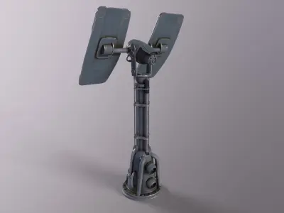 Sci fi prop Satellite Antenna Low-poly 3D model