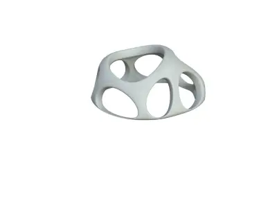 SciFi Cube Object No 53758 Low Poly Shape Low-poly 3D model