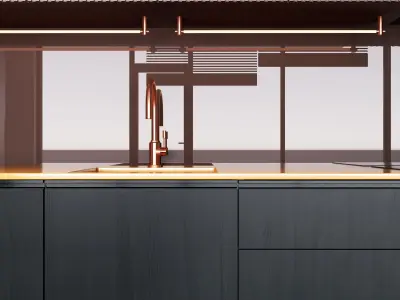 Contemporary Kitchen 3D model