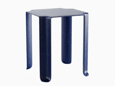 Stackable Plastic Chair A 01 3D model