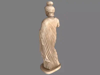 Ancient Statue Low poly 3d model Low-poly 3D model