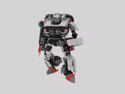 Fighter Robot Transformers 1 Low-poly 3D model