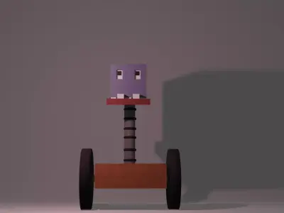 Simple Robot Low-poly 3D model buy