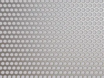 Brushed Aluminum Perforated Metal Grill PBR Seamless Texture