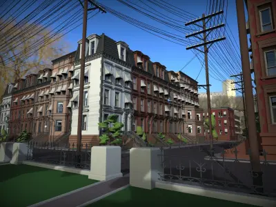 NYC cartoon 3D model