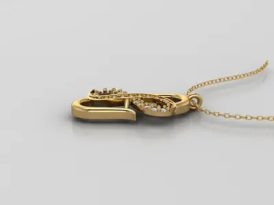 Pendant P104 3D Print Model 3D print model