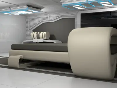 Sci Fi Room 3D model 21