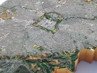 Adelaide city in Australia 3D model