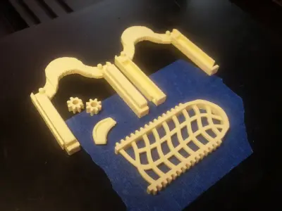 Fantasy gate 3d print 3D print model