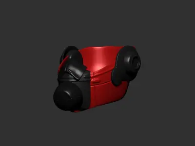 helmet high poly sculpt 3d printable  3D model