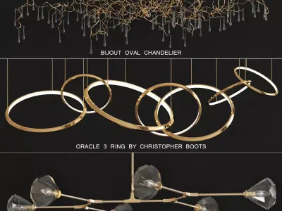 Premium PRO Trend Lighting Chandeliers 3d model Low-poly 3D model