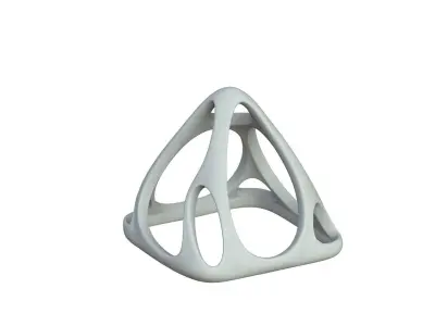 SciFi Cube Object No 58729 Low Poly Shape Low-poly 3D model