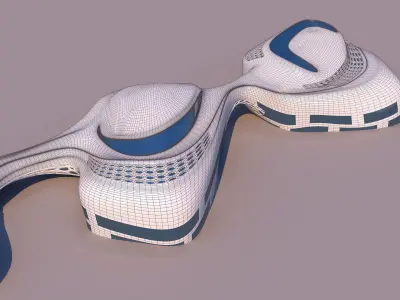 0104 - Organic Building 3D model