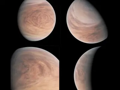 Terraformed Venus - 16k textures Low-poly 3D model