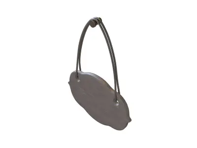 Sign Board v1 002 Low-poly 3D model