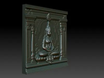 Indian Temple Wall basrelief 27 240619 3D print model