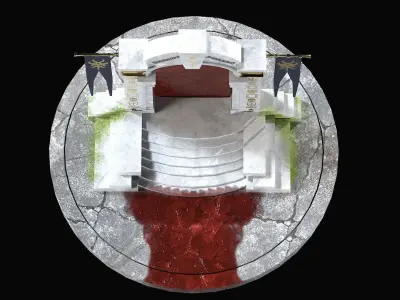 BloodPortal Low-poly 3D model