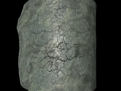 totem cracked rock Free 3D model