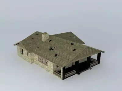 Abandoned House Free 3D model